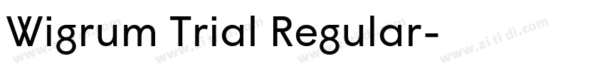 Wigrum Trial Regular字体转换